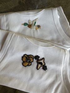 Tops de estilo bohemio con bordado de cuentas para mujer, tops casuales con bordado de cuentas para mujer. - Product Image 1