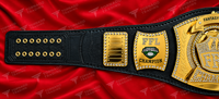 Ceinture de champion personnalisée avec logo, ceinture de championnat de football fantastique FFL 2014, plaquée or, en cuir, unisexe