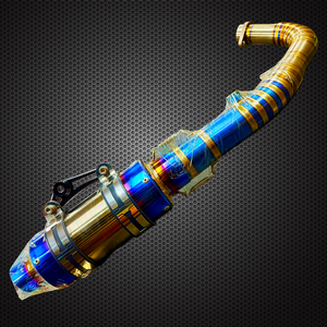 KAO Racing Rainbow Titanium Alloy Exhaust Pipe for Motorcycle Taiwan Made - Product Image 2