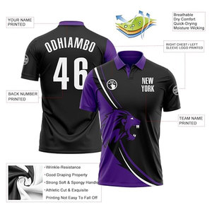 เสื้อโปโล เสื้อยืดกีฬา เสื้อยืดลำลอง เสื้อธุรกิจ เสื้อประสิทธิภาพสูงสำหรับผู้ชาย แบบสั่งทำพิเศษ พร้อมปักชื่อ ปักลาย ปักหมายเลข 2 กระดุม - Product Image 3
