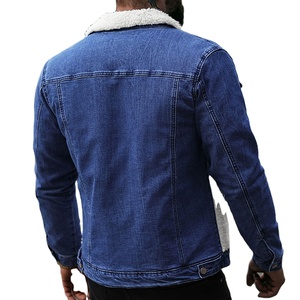 New Fashion Wholesale <b>Denim</b> <b>Jacket</b> <b>for</b> <b>men</b> with Sherpa Fleece Waterproof & Breathable Hooded Front Logo High Street Style - Product Image 2