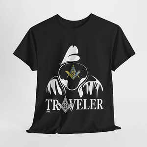 เสื้อเชิ้ตโลโก้หน่วยงานเมสัน ลายสี่เหลี่ยมและเข็มทิศ เสื้อยืดวินเทจสำหรับผู้ชาย คุณภาพสูง ผลิตตามสั่ง เสื้อแขนสั้น - Product Image 3