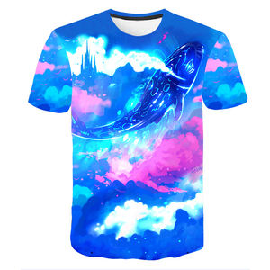 Fabricant de T-shirts à col rond surdimensionnés en coton 100% écologique, à épaules tombantes, avec impression numérique personnalisée - Product Image 5