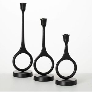 Modern Geometric Aluminum <b>Candelabra</b> Stand Minimalist Table Decor for Christmas and Easter - Product Image 3
