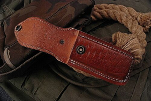 Handmade Leather Pouch Folding Knife Handcrafted Steel Blade Folding Pocket <b>Tool</b> Leather Case Outdoor Adventure Camping - Product Image 2