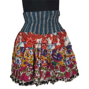 New Beautiful Vintage Mini Cotton Patch Work Mini <b>Skirts</b> Boho Stylish Multi Color Patch Cotton Mini Sexy <b>Skirt</b> for Summer Wear - Product Image 6