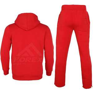 Ensemble de survêtement pour homme en coton mélangé de qualité supérieure avec veste zippée et pantalon de jogging à taille élastique, vêtements de sport - Product Image 4