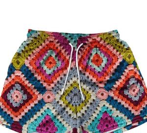 Custom Low MOQ Ropa de calle de verano Pantalones cortos de tapiz de talla grande Custom High Street tejido jacquard tapiz mantas pantalones cortos hombres - Product Image 4