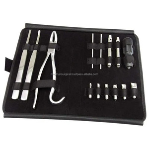 Ensemble de forceps d'extraction dentaire vétérinaire professionnel Burgess pour chiens, en acier inoxydable, outils équins, certifié CE Classe I, garantie 1 an - Product Image 4