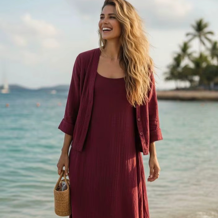 knee length dresses for ladies Black Slip Maxi Dress & Faux Fur Shrug – Unique Vintage
