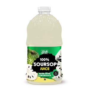 Jugo de Guanábana Natural 100% 2L, Bebida de Fruta al Por Mayor con Etiqueta Personalizada, Fabricante de Botellas PET en Vietnam - Product Image 1