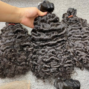 ผมแท้แบบชาวพม่าสำหรับต่อผมทอจากผู้ผลิตในเวียดนามผมหยิกแบบมืออาชีพ - Product Image 4