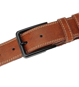 Cinturón Clásico Vintage de Cuero de Búfalo de Grano Completo con Hebilla de Pin, Cómodo, Casual, Longitud Personalizada, Cinturones de Cuero Genuino de Pakistán - Product Image 6