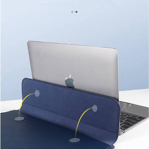 Funda de Piel Sintética Personalizada con Logotipo, Impermeable, Ligera, con Correa para el Hombro, para Portátiles de 13-15.4 Pulgadas, Funda para MacBook Air para Hombre - Product Image 3