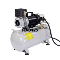 Compresseur d'air professionnel de petite taille, puissant et robuste, résistant aux intempéries, 24 V CC, sans huile, avec réservoir de 25 litres