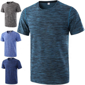 T-shirts pour hommes à manches courtes, coton et polyester, coupe classique, lavables, faible MOQ, prix de gros abordable - Product Image 4