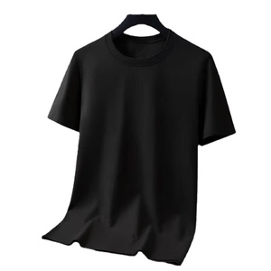 Camiseta de Verano Modal de Manga Corta para Hombre, Cuello Redondo, Color Sólido, Alta Gama, Ajustada, Mercerizada, 100% Modal - Product Image 6