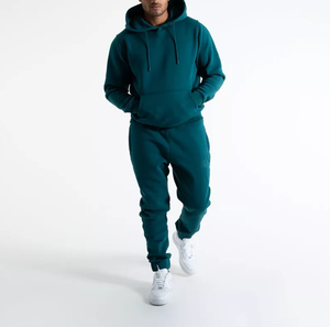 Survêtements décontractés pas chers en vente pour hommes et femmes, vêtements de sport 100 % coton respirant, ensemble de jogging à capuche avec cordon de serrage, vente en gros - Product Image 1