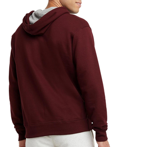เสื้อฮู้ดผู้ชายแบบสวมหัวทรงปกติสั่งทำขายส่ง ผ้าเฟรนช์เทอร์รี่ โพลีเอสเตอร์/คอตตอนฟลีซเนื้อหนา สีพื้น สไตล์สตรีทแวร์ - Product Image 2