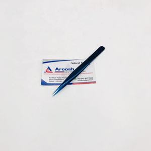 แหนบต่อขนตาคุณภาพสูงระดับมืออาชีพ ผลิตจากเหล็กกล้าไร้สนิมญี่ปุ่น สีฟ้า รับทำโลโก้  ปลอดภัยด้วยเทคโนโลยี Plasma Isolation - Product Image 4