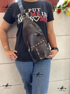 New Design Shoulder Travel Bag Stylish Unisex Genuine Leather <b>Handbag</b> Multi Uses Money Bag Stylish Useful Bags - Product Image 6