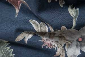 Polo de Manga Corta con Estampado Floral Azul Oscuro, Corte Ajustado, Informal, Tejido Transpirable de Poliéster - Product Image 5