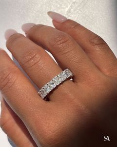Anillo MAISHA DIAM JEWELRY Clásico con Diamante Corte Radiante de 1.00 Quilates, Color E, Chapado en Oro Amarillo, Rosa y Blanco de 14K, para Mujer, Compromiso y Boda - Product Image 6
