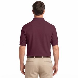 Polo de Hombre 100% Algodón, Manga Corta, Tejido, Casual, con Bolsillo, para Golf, Ropa de Verano - Product Image 2