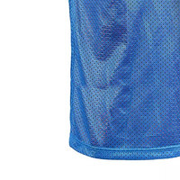 Maillots d'entraînement réversibles en mesh avec logo frontal, rouge et bleu, respirants, sans manches, unisexe, pour adultes, toutes saisons