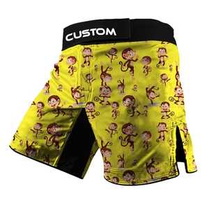 Boxing <b>Shorts</b> With Own Logo Premium Quality Lightweight Martial Arts Sports Wears Cotton <b>Polyester</b> MMA <b>Shorts</b> OEM Service - Product Image 2