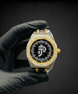 นาฬิกาข้อมือผู้ชายสุดหรู ตัวเรือนสแตนเลสสตีล หน้าปัดโมอิสซาไนต์ ระบบอนาล็อก เหมาะสำหรับสวมใส่ทุกวัน - Product Image 1
