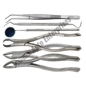 Apto Enterprises - Juego de 3 Pinzas de Extracción Dental Manuales de Alta Resistencia, Juego Básico de Cirugía Dental, Acero Inoxidable Profesional - Product Image 6