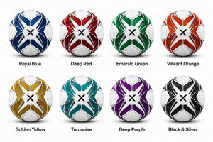 Ballons de football X Custom X Premium Design |   Blanc Noir |   Logo X |   Fabricant OEM ODM |   Design haut de gamme |   Qualité supérieure | Durable - Product Image 5