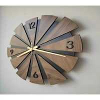 Reloj de Pared Redondo de Madera de Cuarzo de Estilo Antiguo Moderno, Funciona con Batería, Diseño Silencioso para Decoración del Hogar y Sala de Estar