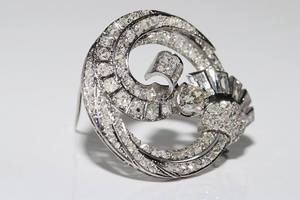 Luxury <b>Art</b> Nouveau Brooch <b>Pin</b> 925 Silver Moissanite Multi Shape Diamond Antique Style Jewelry for Women Elegant Party Gift - Product Image 6