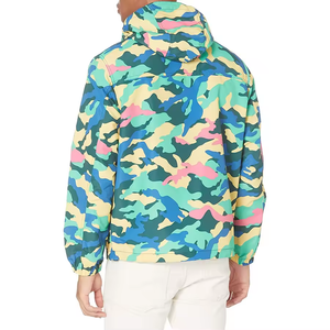 Vestes coupe-vent unisexes OEM ODM pour l'hiver, à capuche, respirantes, écologiques, en toile, avec fermeture éclair, sublimation, 100% polyester - Product Image 3