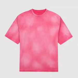 Camiseta de Hombre con Efecto Desgastado, Estilo Vintage, Corte Holgado, Bajo Deshilachado, 2026, 100% Algodón, Corte Regular, Personalizable, Secado Rápido, Transpirable, Cuello Redondo - Product Image 4