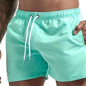 OEM Muscle Men's Solid Color Running Shorts Single-<b>layer</b> Quick Drying Plain Dyed 100% Nylon Canvas Fabric Elastic Waist Casual - Product Image 1