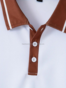 OEM venta al por mayor 65% algodón 35% poliéster manga larga hombres Polo camisetas personalizadas diseñador profesional polos, hombres polos - Product Image 2