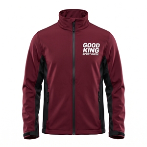 Chaqueta Deportiva Multifuncional con Paneles Laterales en Negro y Marrón, Resistente a la Intemperie, con Protección Térmica, Cuello Alto y Cremallera Completa - Product Image 1