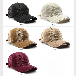 Gorra de Béisbol Unisex de 6 Paneles de Algodón, Ajustable, Estilo Vintage Desgastado, para Adultos, Uso Casual - Product Image 6