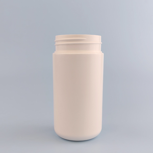 Botellas de Plástico Personalizables de Boca Ancha de 200 ml y 300 ml para Medicamentos, Cápsulas, Píldoras, Fabricadas con HDPE Ecológico - Product Image 1