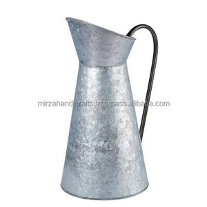 Pichet fini jaune fait à la main usage multifonctionnel pichet à eau en métal galvanisé parfait pour une utilisation récurrente à la maison - Product Image 6