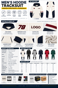 Custom Wholesale Men's Breathable Hooded Fleece Tracksuits-Polyester/Cotton Winter Casual <b>Jogging</b> <b>Suit</b>. - Product Image 5