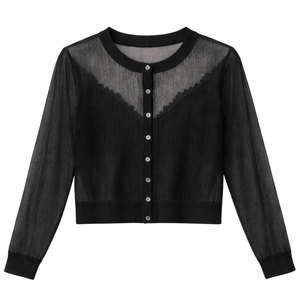 Cardigan pour femmes, tissu léger et doux, manches longues, coupe confortable, élégant, à porter au quotidien - Product Image 1