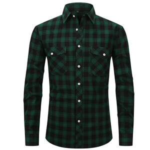 Wholesale Premium Quality Winter Men Plaid Flannel <b>Shirt</b> Turn Down Collar Long Sleeve Checkered Flannel <b>Shirt</b> - Product Image 2