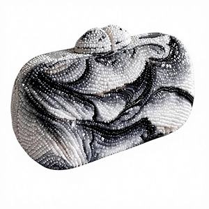 Nouvelle Pochette de Soirée Scintillante en Acrylique avec Fermeture à Rabat, Ornée de Perles et de Paillettes, avec Chaîne, pour Femme - Product Image 5