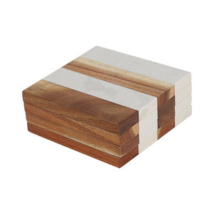 Posavasos Cuadrados de Madera y Mármol al por Mayor |   Posavasos Personalizado Resistente al Calor para Oficina, Hogar y Mesa - Product Image 4