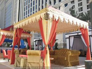 Outdoor Event <b>Tent</b> Marquee Double Layer Cotton Fabric Windproof UV Resistant Fire Retardant (DIN4102) Three-Season MSI <b>Frame</b> - Product Image 3