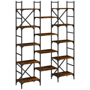 Estantería Grande de Madera de Roble Ahumado, Diseño Elegante para el Hogar y la Oficina - Product Image 2